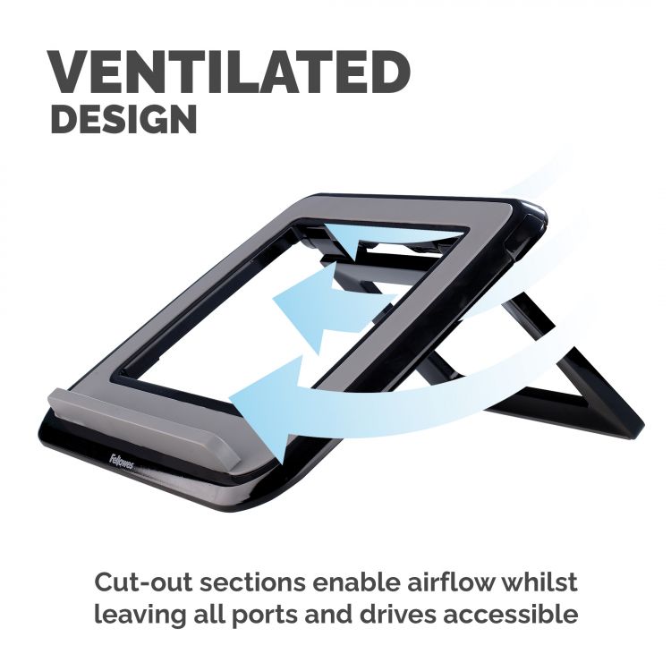 Fellowes 8212001 I-Spire Series Laptop Quick Lift Black - Image 6
