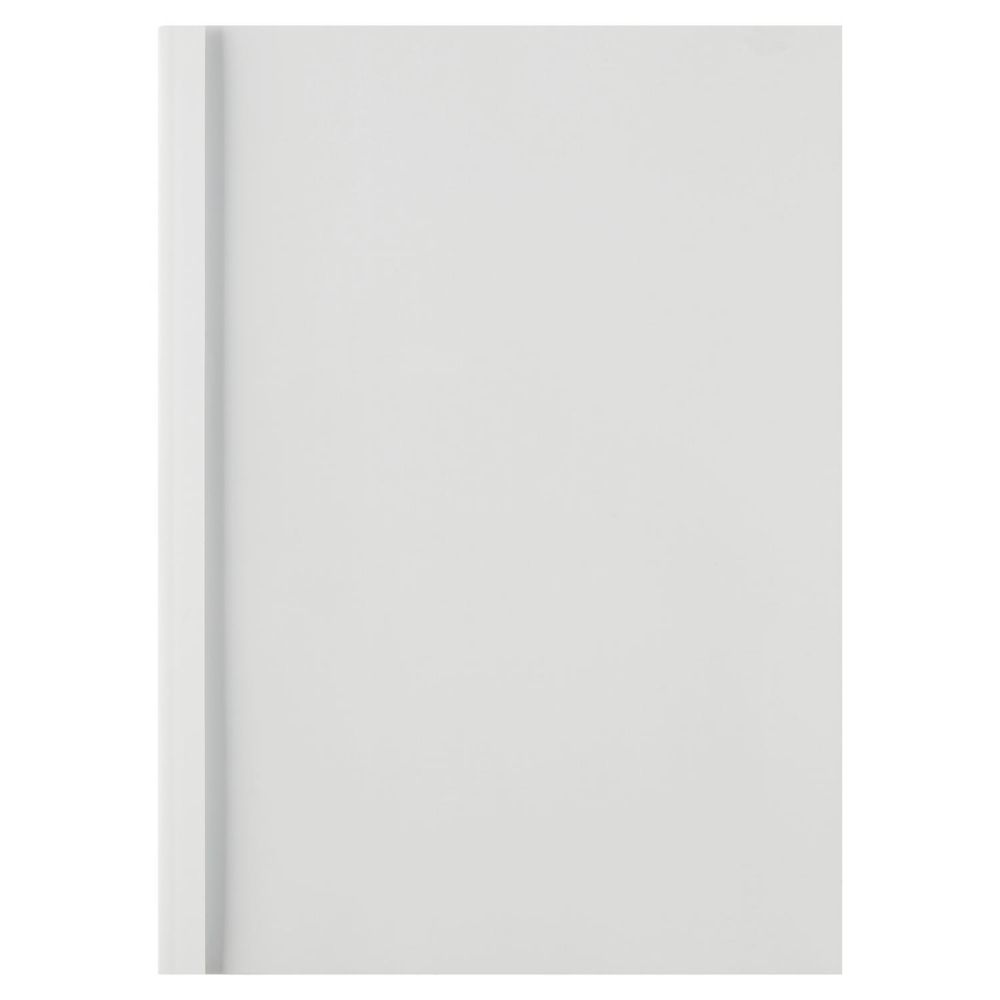 GBC IB370021 A4 Clear White Gloss Thermal Binding Cover 3mm Pack of 100