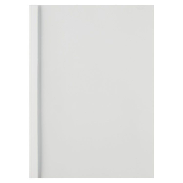 GBC IB370021 A4 Clear White Gloss Thermal Binding Cover 3mm Pack of 100