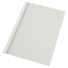 GBC IB370021 A4 Clear White Gloss Thermal Binding Cover 3mm Pack of 100