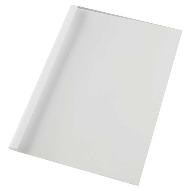 GBC IB370045 A4 Clear White Gloss Thermal Binding Cover 6mm Pack of 100