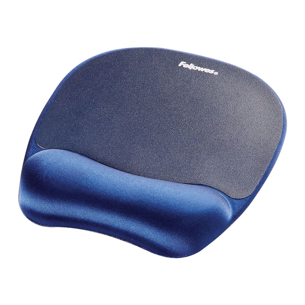 Fellowes+9172801+Memory+Foam+Wrist+Rest+and+Mousepad+Sapphire