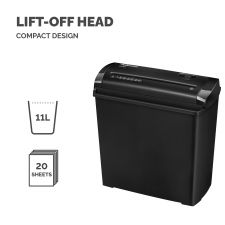 Fellowes Powershred P-25S Strip-Cut Shredder thumbnail 5
