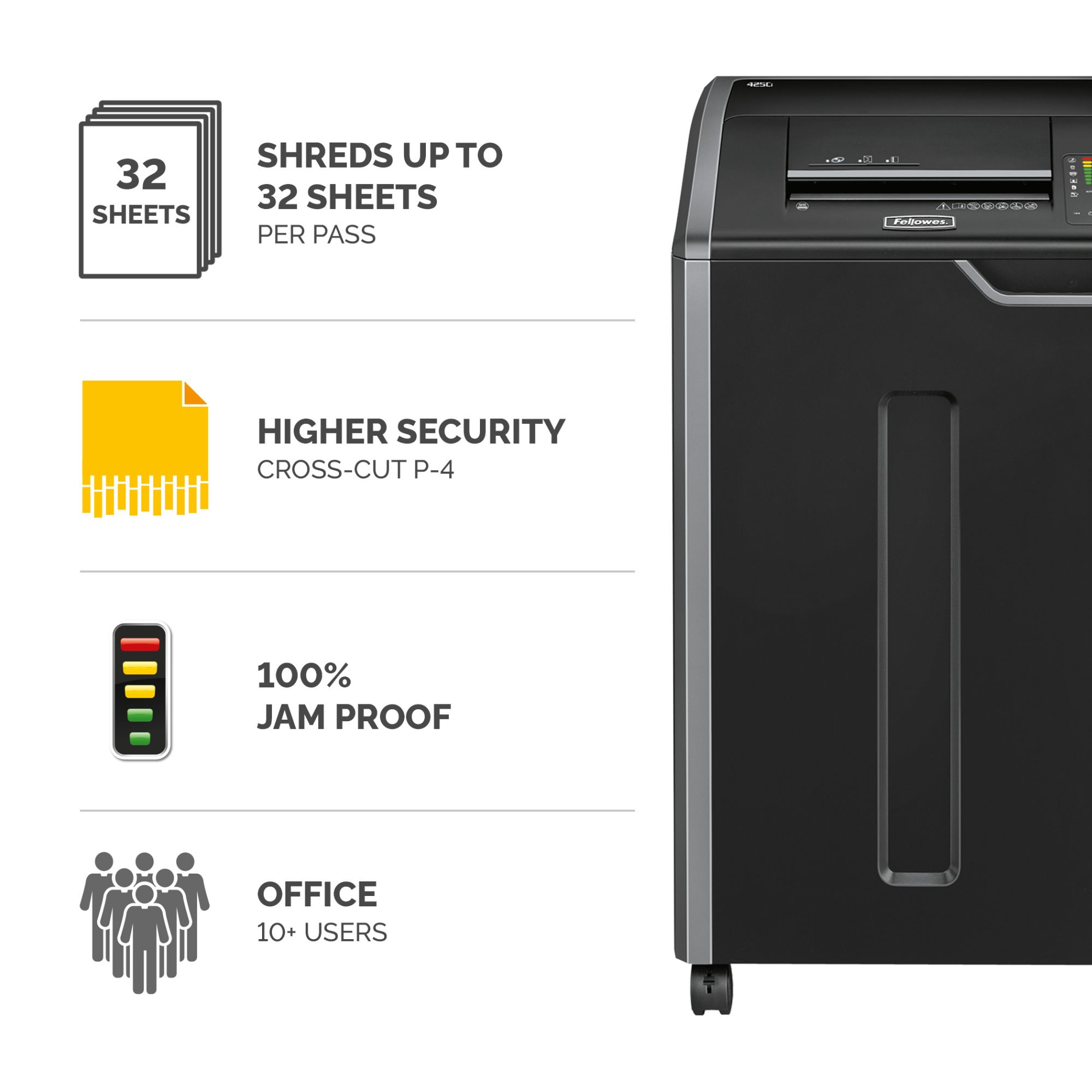 Fellowes 425CI Cross Cut Shredder