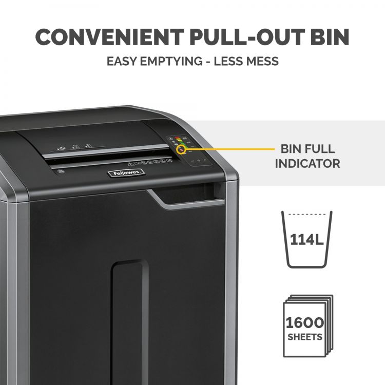 Fellowes 425CI Cross Cut Shredder - Image 6