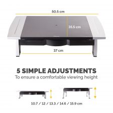 Fellowes 8031101 Office Suites Monitor Riser thumbnail 3
