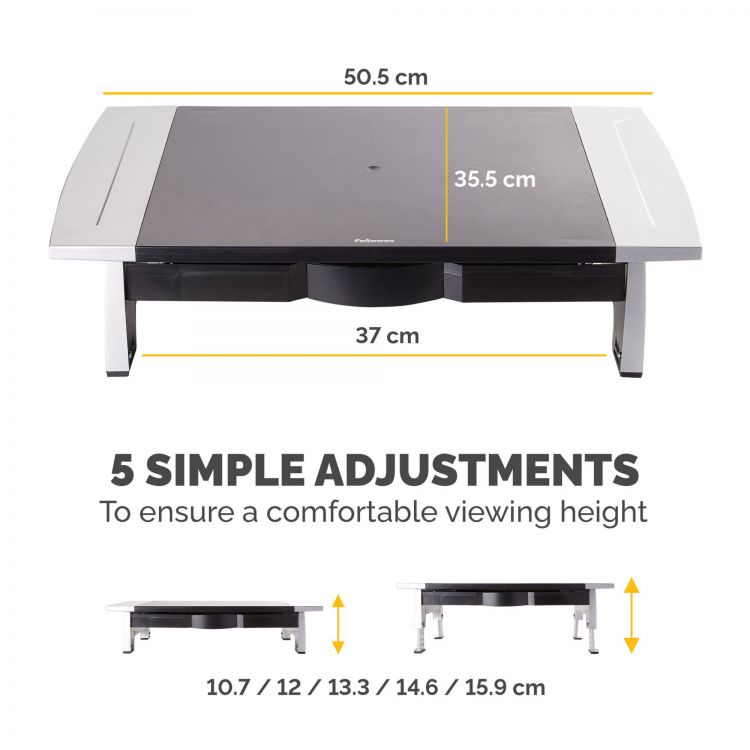 Fellowes 8031101 Office Suites Monitor Riser - Image 3