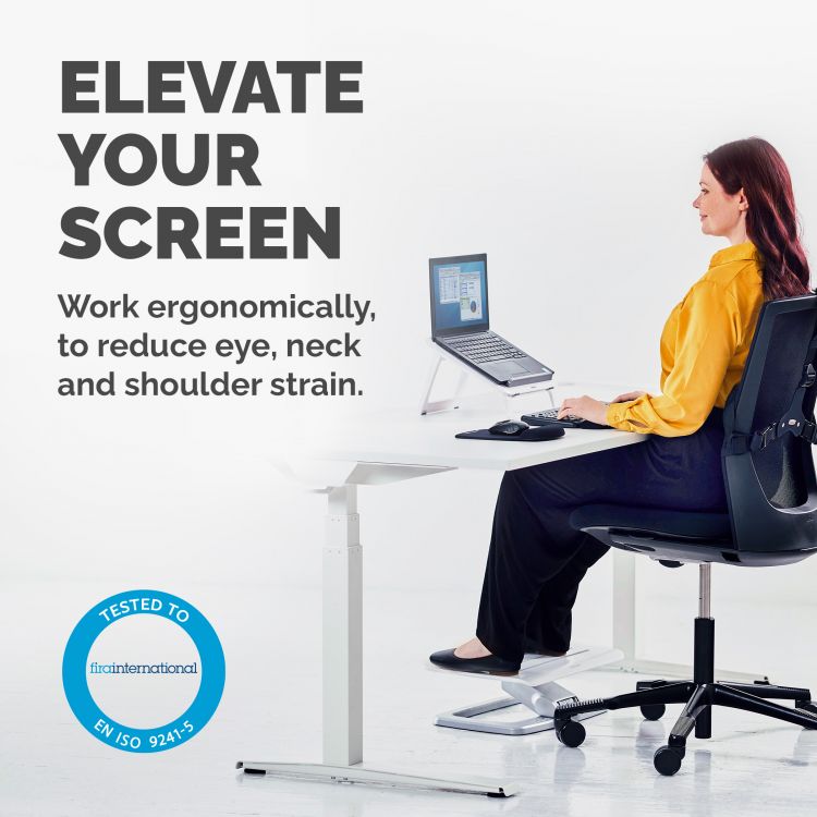 Fellowes 8210101 I-Spire Series Laptop Quick Lift White - Image 2