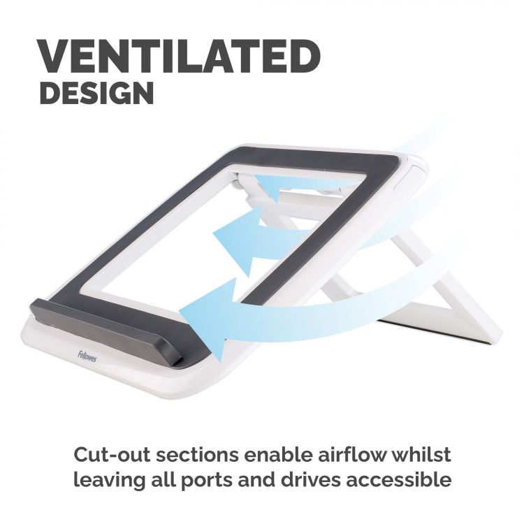 Fellowes 8210101 I-Spire Series Laptop Quick Lift White - Image 6