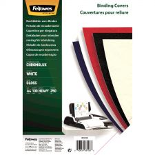 Fellowes 5378006 Binding Cover Chromolux Card A4 Pack of 100 White