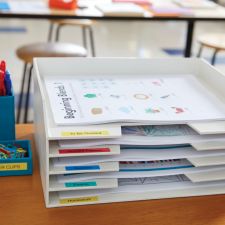 Dymo 45016 D1 12mm x 7m Black on Blue Tape thumbnail 7