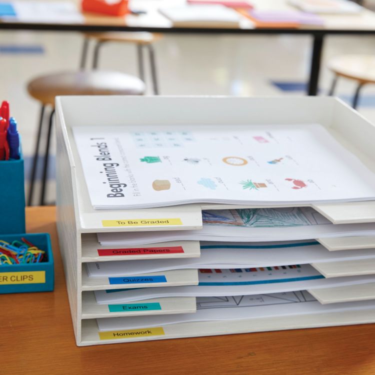 Dymo 45016 D1 12mm x 7m Black on Blue Tape - Image 7