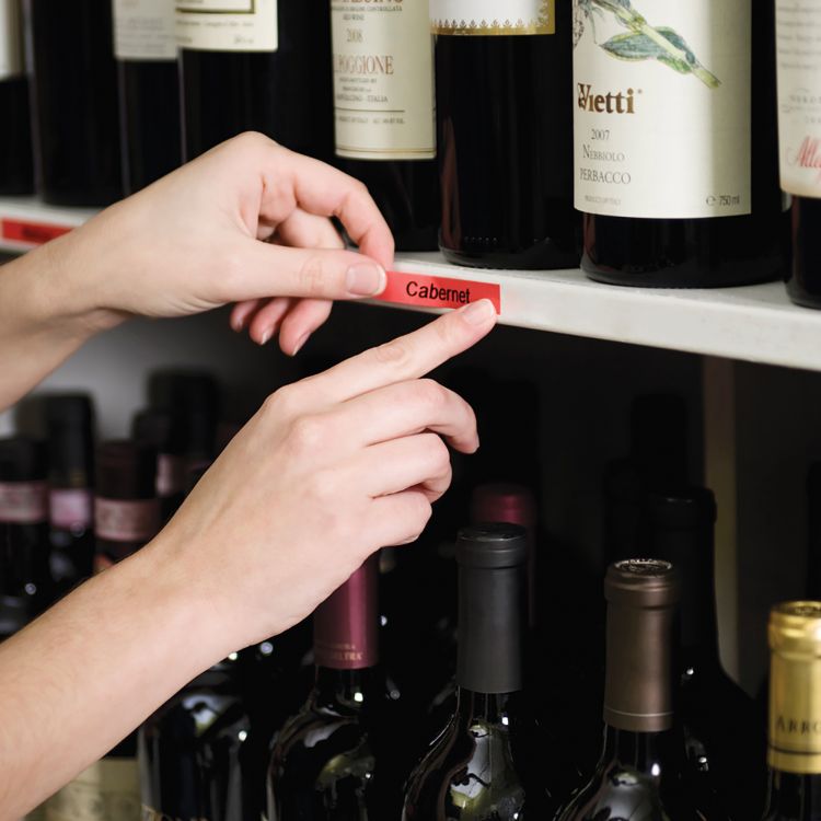 Dymo 45017 D1 12mm x 7m Black on Red Tape - Image 6