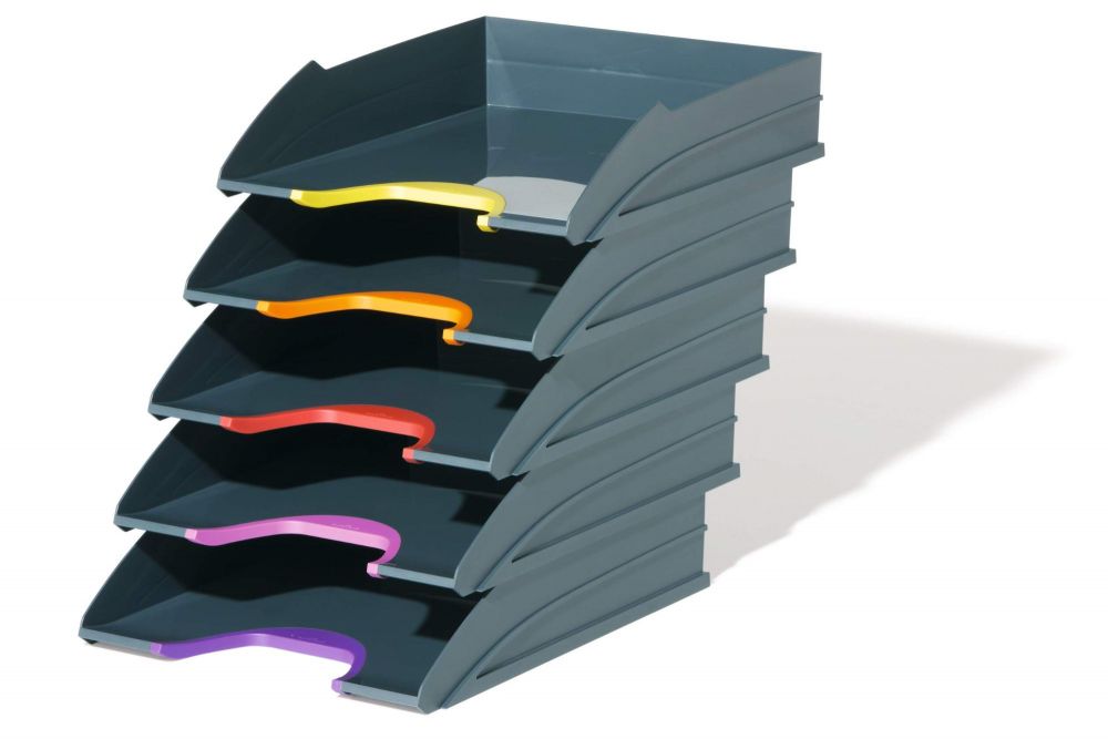 Durable VARICOLOR ECO Stackable Document Filing Letter Tray PK5 A4