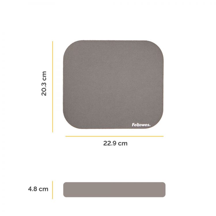 Fellowes Premium Mouse Pad - Silver Pack of 6 - Image 2