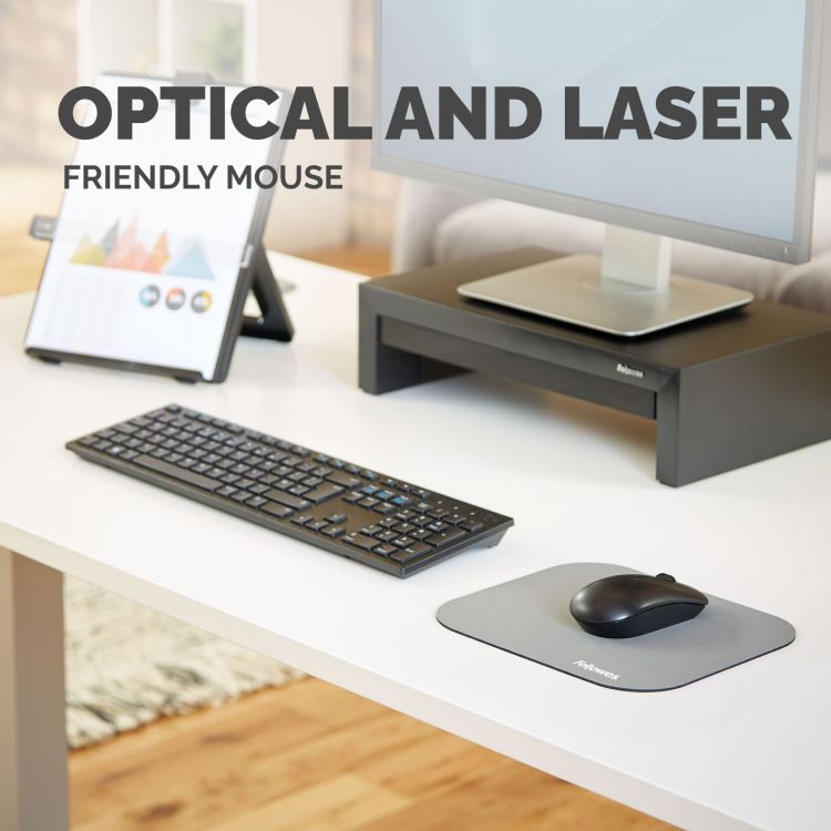 Fellowes Premium Mouse Pad - Silver Pack of 6 - Image 4