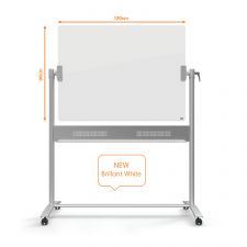 Nobo 1903943 Diamond Glass Magnetic Mobile Board 1200x900mm thumbnail 5