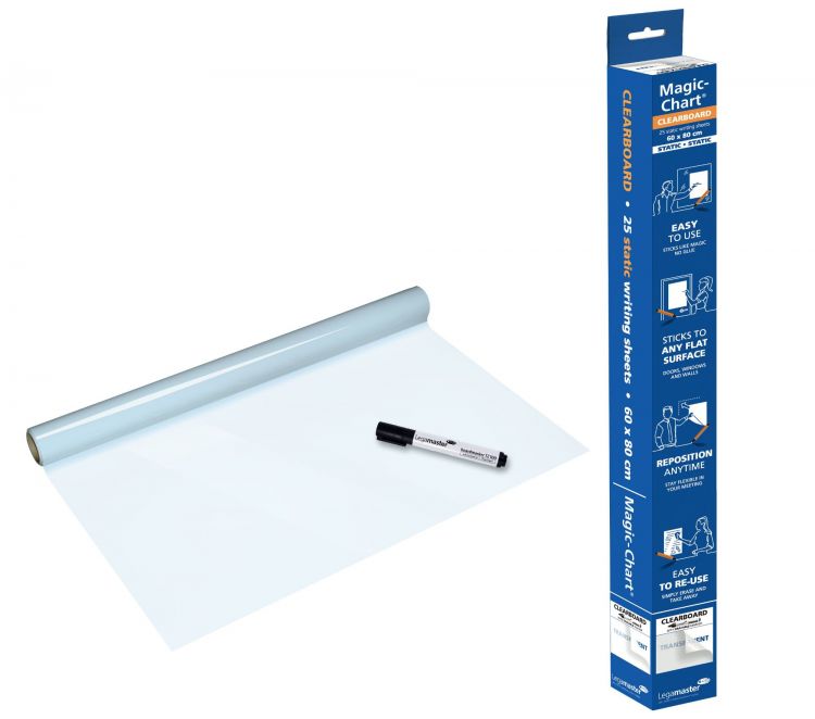 Legamaster Magic-Chart Clearboard foil 60x80cm - Image 1