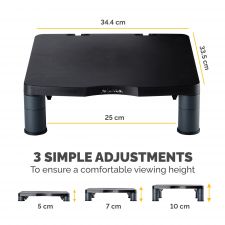 Fellowes 9169301 Classic Standard Monitor Riser Graphite thumbnail 3