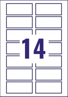 Avery L7063-20 Resistant Labels 20 sheets - 14 Labels per Sheet thumbnail 2