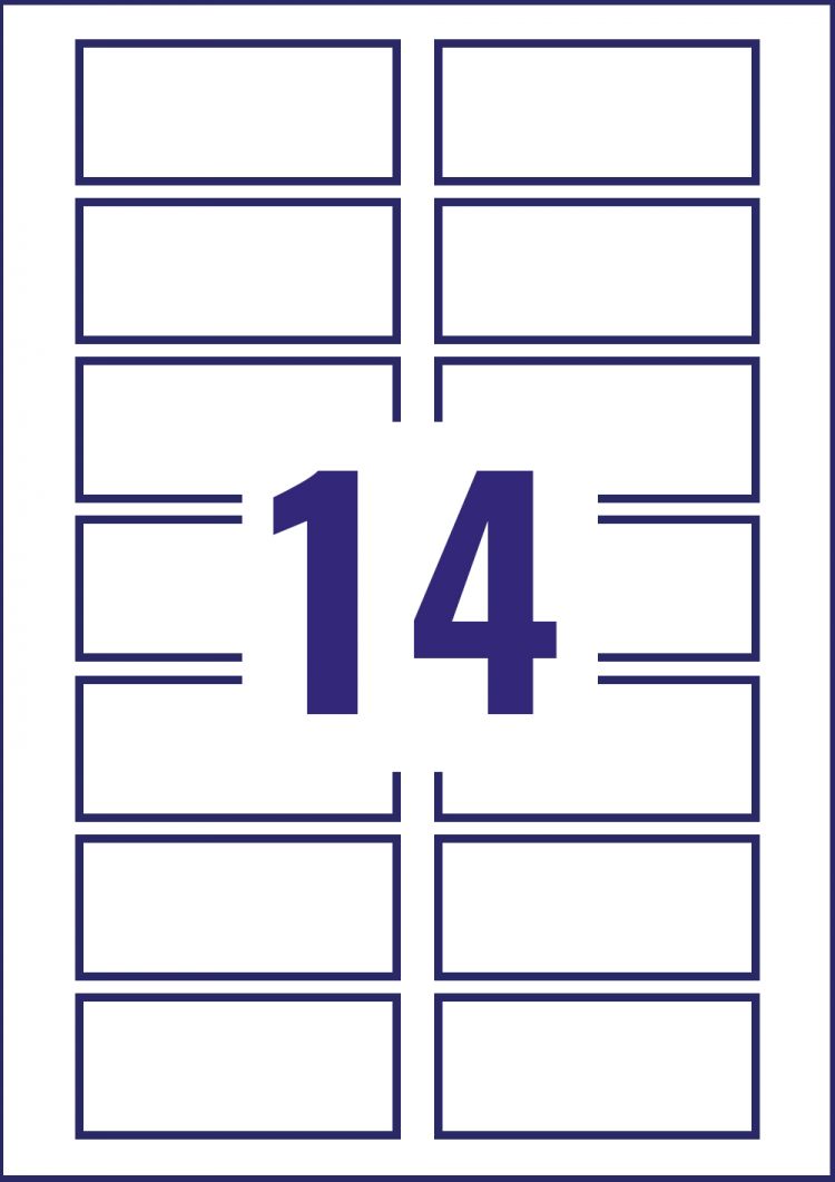 Avery L7063-20 Resistant Labels 20 sheets - 14 Labels per Sheet - Image 2