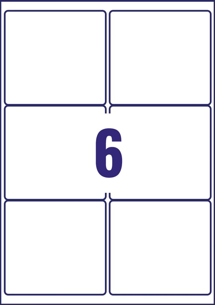 Avery L7166-100 Parcel Labels 100 sheets - 6 Labels per Sheet - Image 4