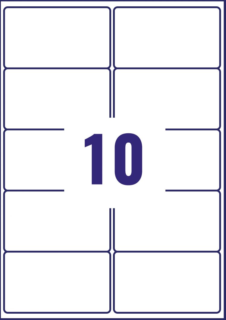 Avery L7173-100 Address Labels 100 sheets - 10 Labels per Sheet - Image 2