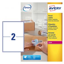 Avery L7168-250 Parcel Labels 250 sheets - 2 Labels per Sheet