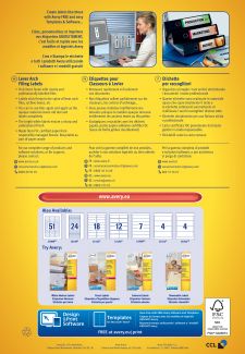 Avery L7171-100 Filing Labels 100 sheets - 4 Labels per Sheet thumbnail 4