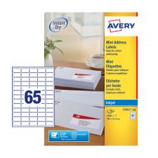 Avery L7651-100 Mini Address Labels 100 sheets - 65 Labels per Sheet thumbnail 2