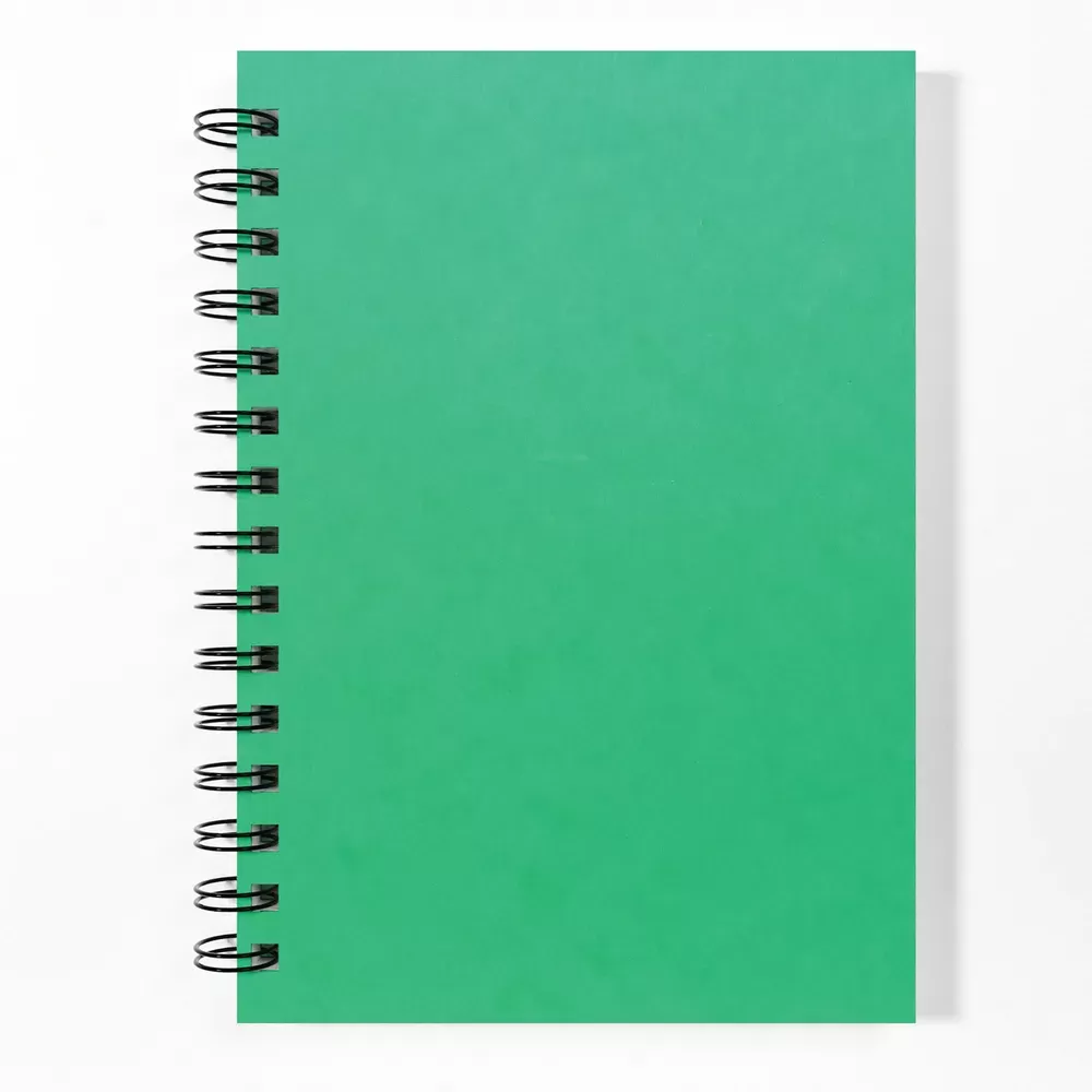 Silvine Luxpad A5 Wirebound Pressboard Cover Notebook Green Pack 6