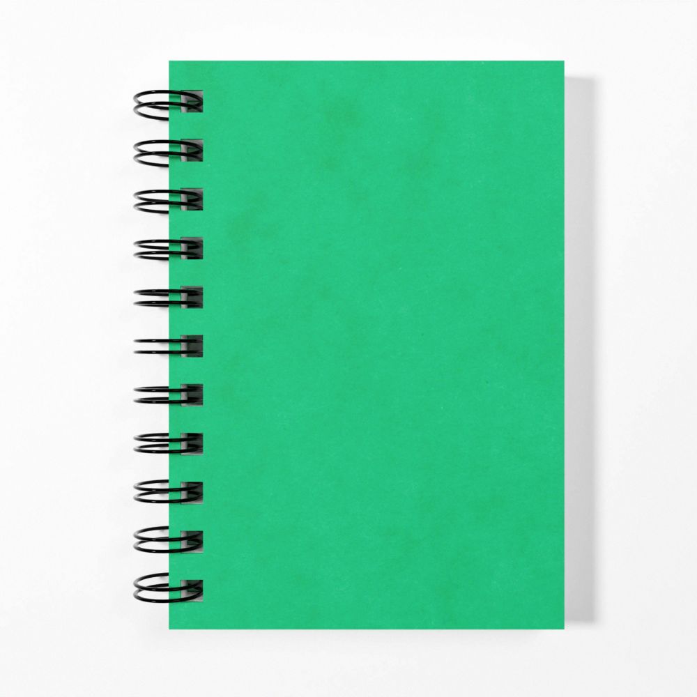Silvine Luxpad A6 Wirebound Pressboard Cover Notebook Green Pack 12
