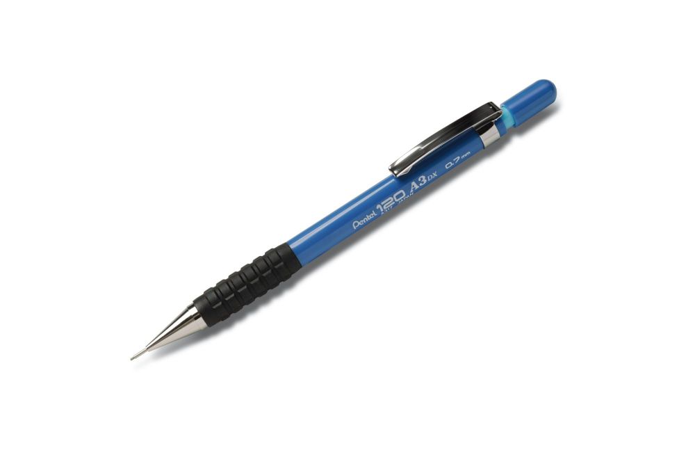 Pentel 120 12 Pack Mechanical Pencil HB 0.7mm Lead Blue Barrel