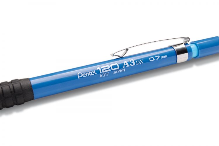Pentel 120 12 Pack Mechanical Pencil HB 0.7mm Lead Blue Barrel - Image 3