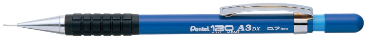 Pentel 120 12 Pack Mechanical Pencil HB 0.7mm Lead Blue Barrel - Image 2