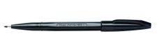 Pentel Original12 Pack Black Sign Pen S520 Fibre Tip Pen 2mm Tip thumbnail 1