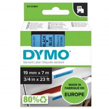 Dymo 45806 19mm x 7m Black on Blue Tape thumbnail 1