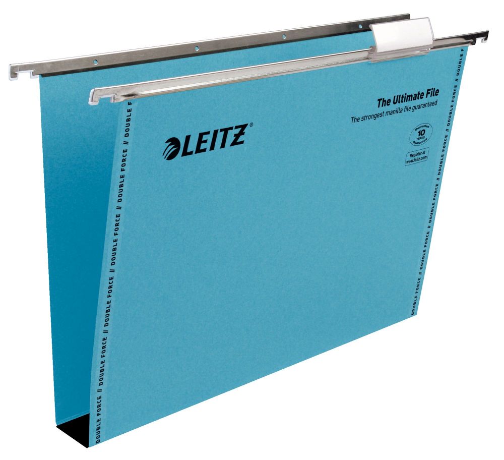 Leitz Ultimate Blue Clenched Bar Suspension File pack of 50