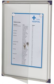 Nobo 1900846 Internal Flat Glazed Case 4 x A4 Magnetic thumbnail 2