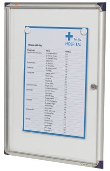 Nobo 1900846 Internal Flat Glazed Case 4 x A4 Magnetic thumbnail 3