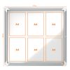 Nobo 1902578 Premium Plus External Glazed Case Magnetic 6 x A4