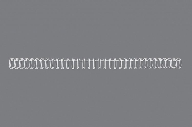 GBC RG810670 No 6 9.5mm White Wire Binders Pack of 100 - Image 2