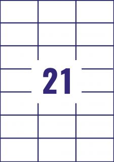 Avery 3652 Multipurpose Labels 100 sheets - 21 Label per Sheet thumbnail 2