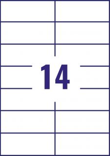 Avery 3653 Multipurpose Labels 100 sheets - 14 Label per Sheet thumbnail 2