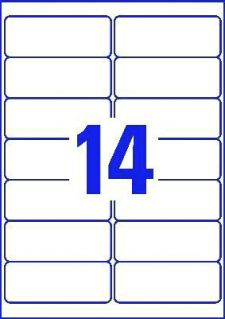 Avery J8163-100 QuickDry Address Labels 100 sheets - 14 Labels per Sheet