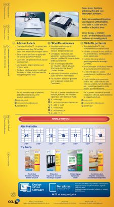 Avery L7163-40 Address Labels 40 sheets - 14 Labels per Sheet thumbnail 2