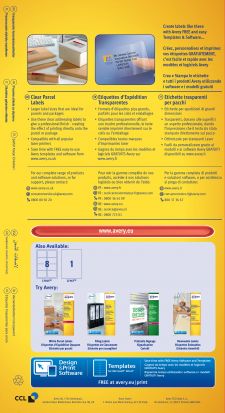 Avery L7565-25 Parcel Labels 25 sheets - 8 Labels per Sheet thumbnail 3