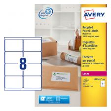 Avery LR7165-100 Recycled Parcel Labels 100 sheets - 8 Labels per Sheet