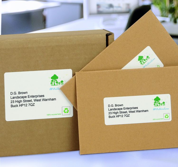 Avery LR7165-100 Recycled Parcel Labels 100 sheets - 8 Labels per Sheet - Image 3