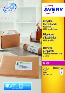 Avery LR7165-100 Recycled Parcel Labels 100 sheets - 8 Labels per Sheet thumbnail 5